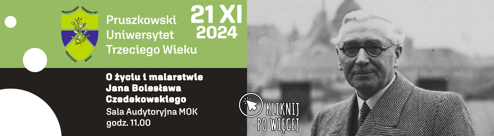 Wykład PUTW: O życiu i malarstwie Jana Bolesława Czedekowskiego