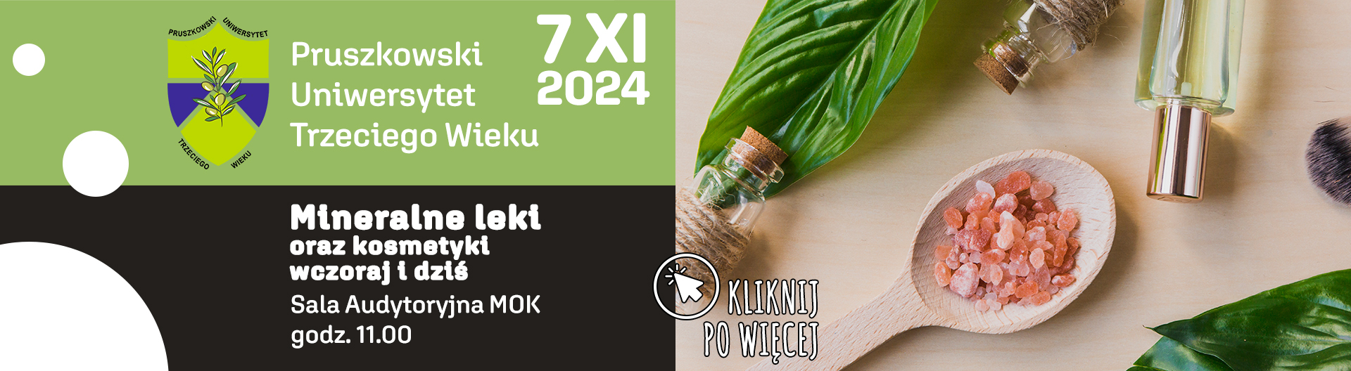 Wykład PUTW: Mineralne leki oraz kosmetyki wczoraj i dziś