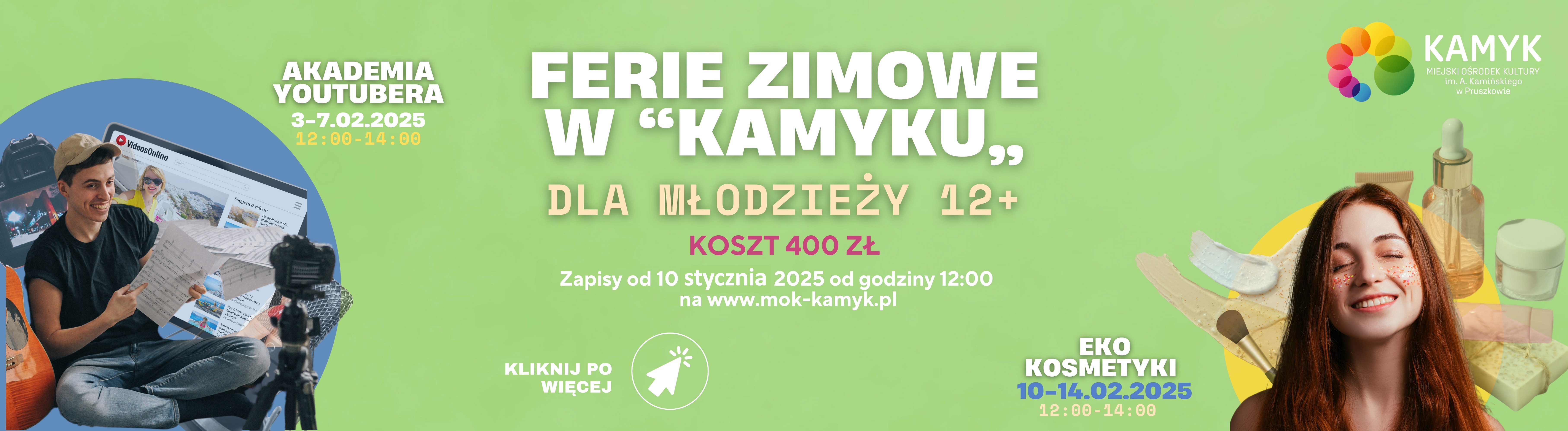 Ferie w Kamyku - Dla młodzieży 12+