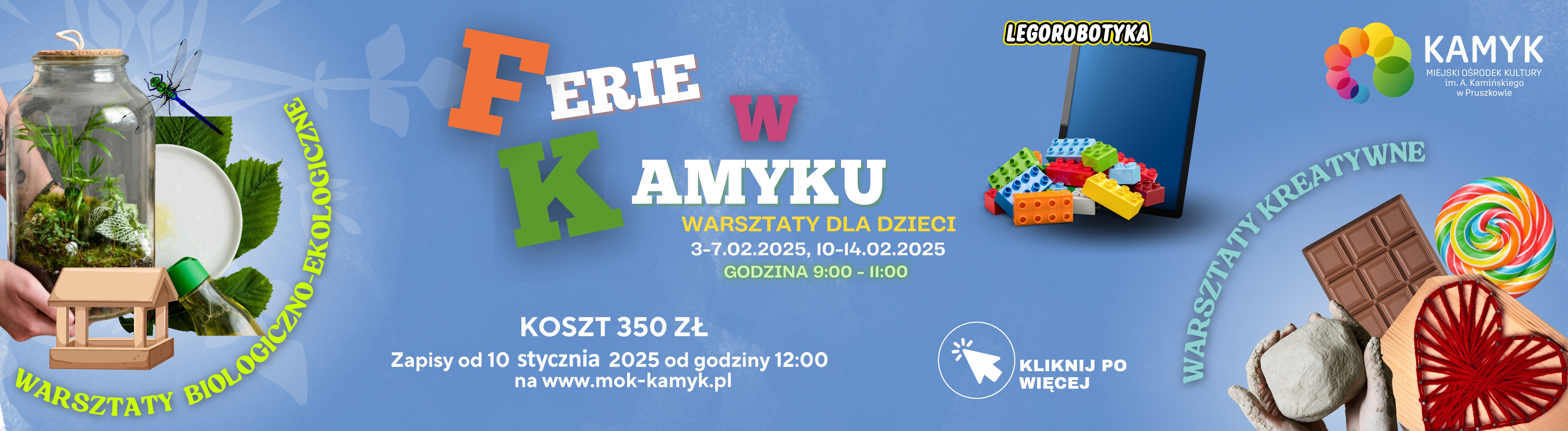 Ferie w Kamyku - Warsztaty dla dzieci